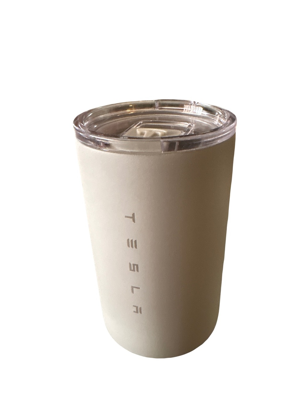 NWOT Tesla On The Road Cup 10 oz Insulated Stainless Steel Tumbler Gray OEM